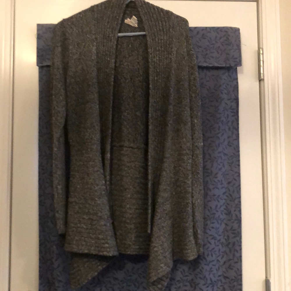 St. John’s Bay Draped front cardigan gray